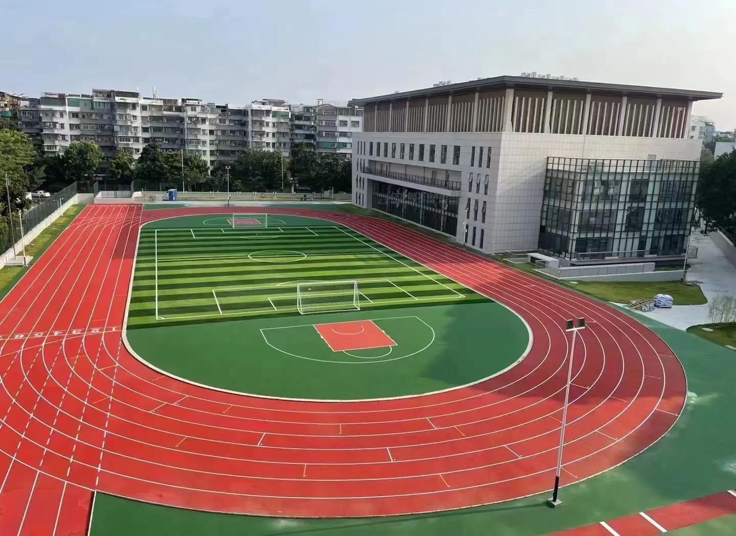 长沙市硅PU材料塑胶篮球场 - 厂家